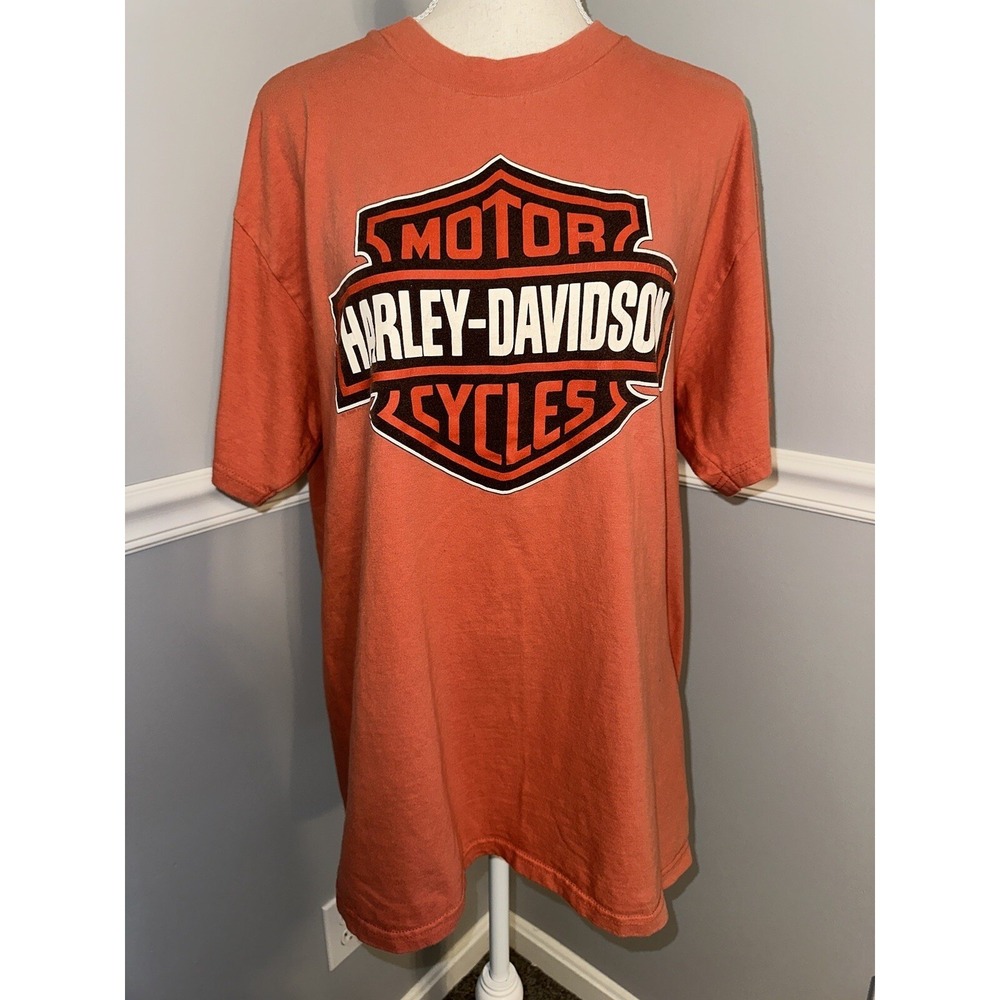 Harley Davidson TShirt Size L Vintage 1995 Plant Tour St Louse MO Short Sleeve - Picture 5 of 7
